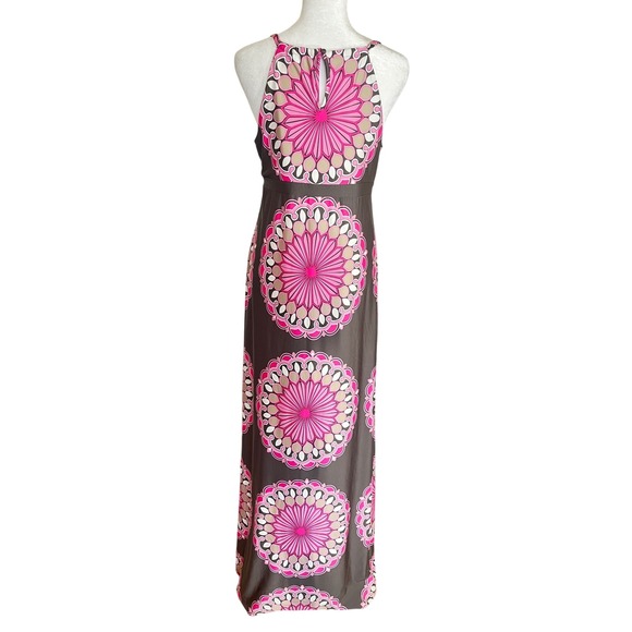 INC International Concepts Dresses & Skirts - INC International Concepts Studded Mandala Bloom Maxi Dress Dark Gray Pink Small